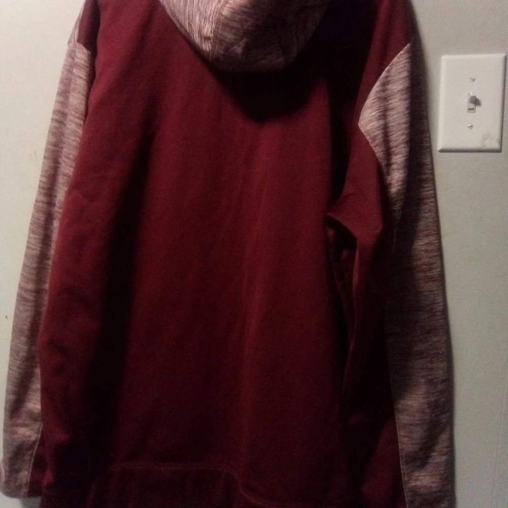 Bcg men's long sleeve burgundy hoodie. Size 2XL